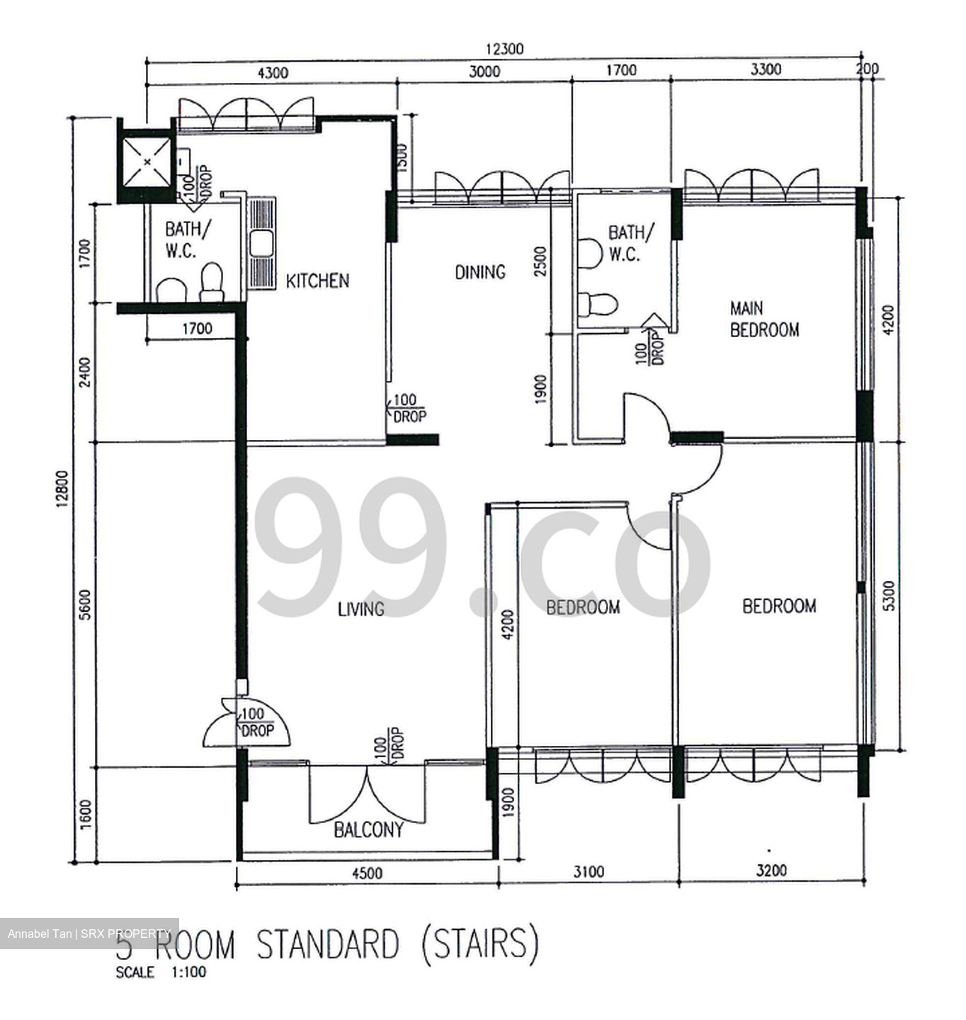 Blk 217 Lorong 8 Toa Payoh (Toa Payoh), HDB 5 Rooms #500974341